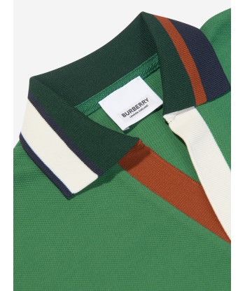 Burberry Boys Douglas Polo Shirt in Green Les magasins à Paris et en Île-de-France