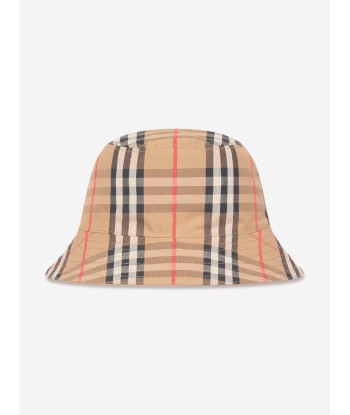 Burberry Kids Reversible Bucket Hat in Beige sélection de produits