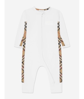 Burberry Baby Claude Romper Gift Set in White brillant des détails fins