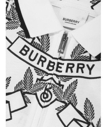 Burberry Girls Alesea Crest Dress in White une grave pollution 