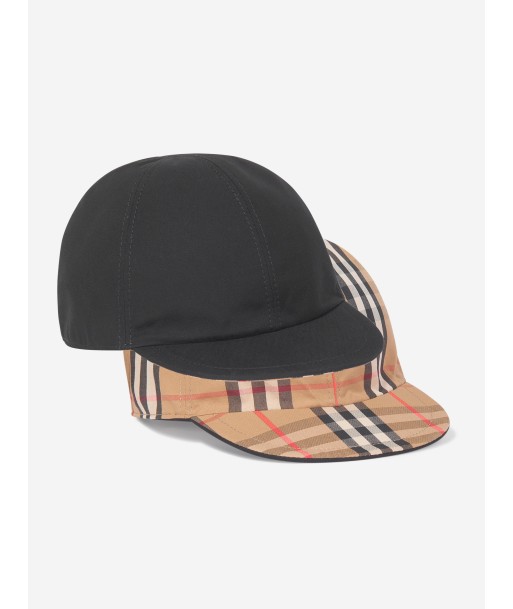 Burberry Baby Reversible Cap in Black en ligne des produits 