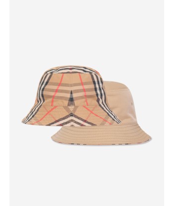 Burberry Baby Reversible Bucket Hat in Beige d'Europe débarque