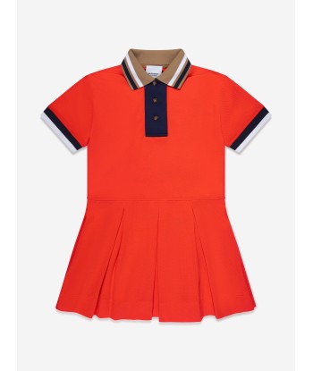 Burberry Girls Serena Varsity Dress in Red JUSQU'A -70%! 