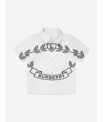 Burberry Baby Boys Mini Owen Shirt in White soldes