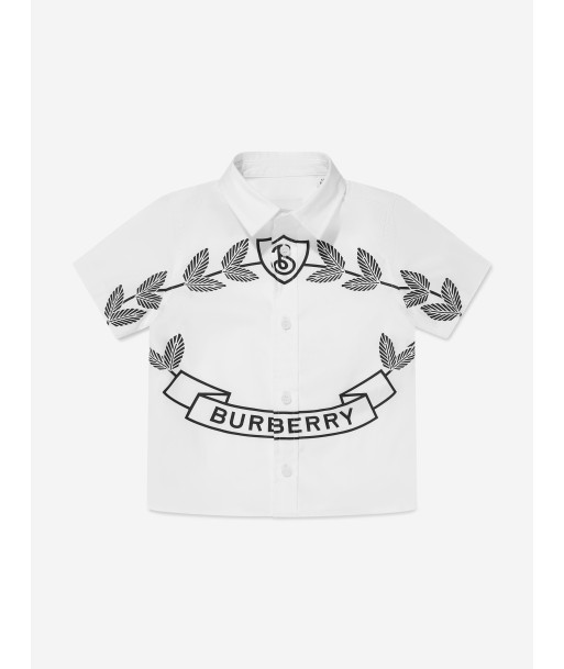 Burberry Baby Boys Mini Owen Shirt in White soldes