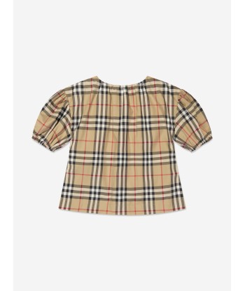 Burberry Girls Sheryl Blouse in Archive Beige Check le concept de la Pate a emporter 