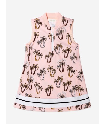 Palm Angels Girls Palm Tree Print Track Dress sur le site 