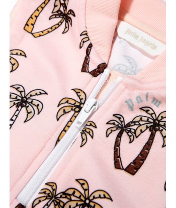 Palm Angels Girls Palm Tree Print Track Dress sur le site 