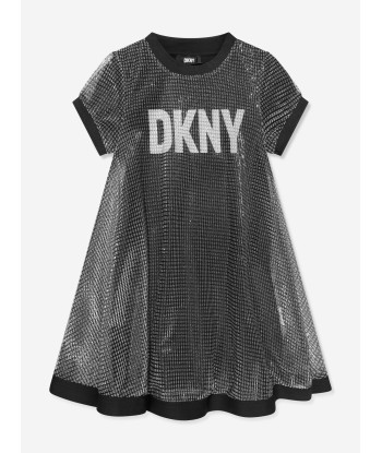 DKNY Girls 2 In 1 Milano Dress in Grey Dans la société mordern