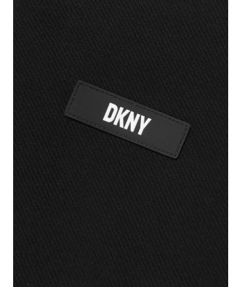 DKNY Boys Contrast Zip Up Top in Black à prix réduit toute l'année