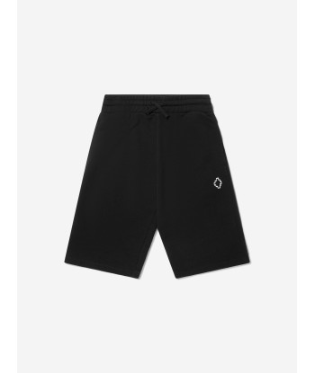 Marcelo Burlon Boys Cotton Logo Print Sweat Shorts commande en ligne