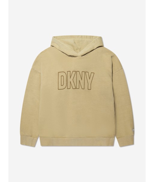 DKNY Kids Logo Hoodie in Beige Les magasins à Paris et en Île-de-France