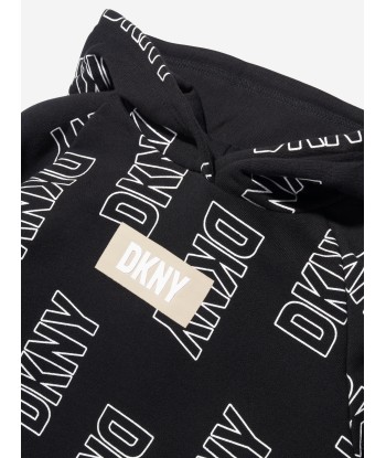 DKNY Kids Logo Hoodie in Black d'Europe débarque