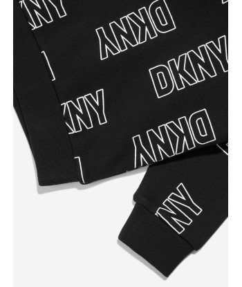 DKNY Kids Logo Hoodie in Black d'Europe débarque