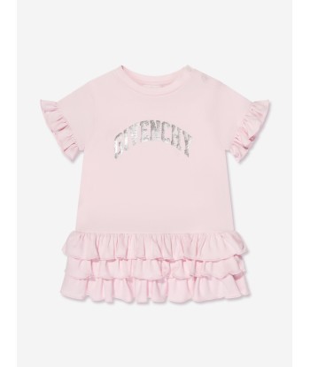 Givenchy Baby Girls Logo Print Dress in Pink destockage