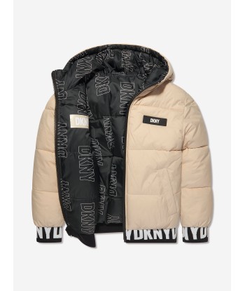 DKNY Kids Reversible Puffer Jacket in Black paiement sécurisé