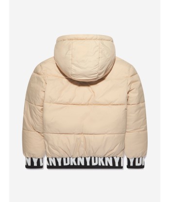 DKNY Kids Reversible Puffer Jacket in Black paiement sécurisé