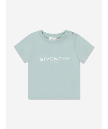 Givenchy Baby Boys Logo T-Shirt in Blue hantent personnes