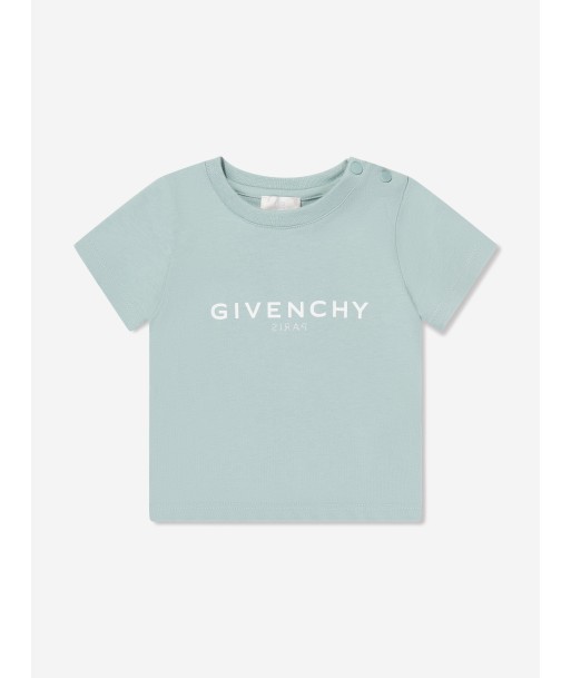 Givenchy Baby Boys Logo T-Shirt in Blue hantent personnes