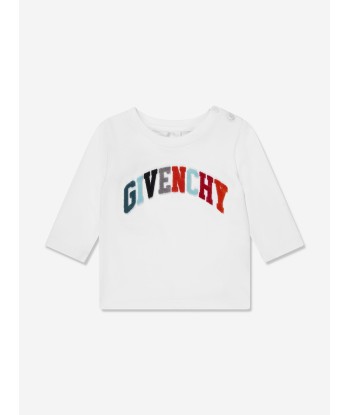 Givenchy Baby Boys Long Sleeve T-Shirt in White prix pour 