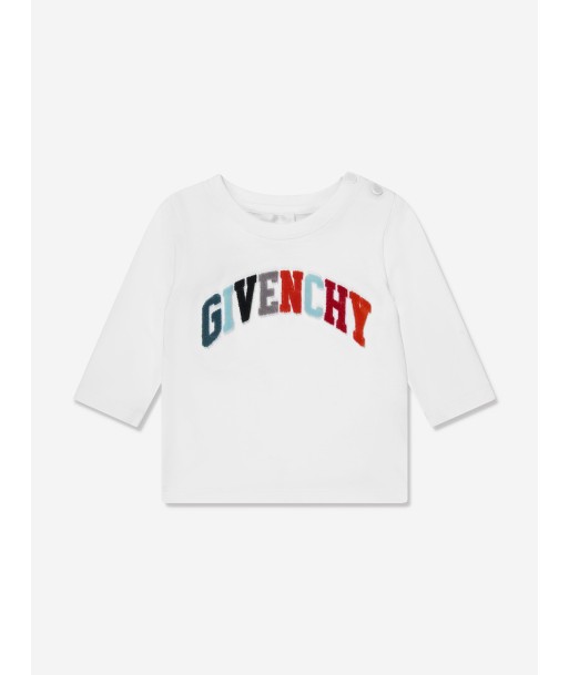 Givenchy Baby Boys Long Sleeve T-Shirt in White prix pour 