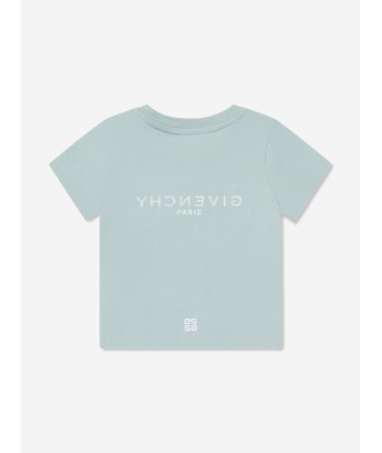 Givenchy Baby Boys Logo T-Shirt in Blue hantent personnes