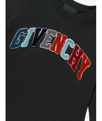 Givenchy Baby Boys Long Sleeve T-Shirt in Black pas cher chine