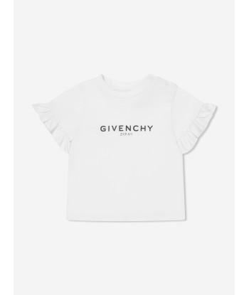 Givenchy Baby Girls Logo T-Shirt in White de technologie