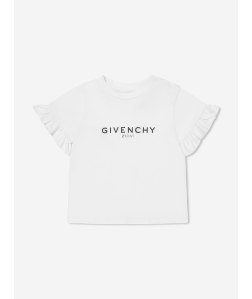 Givenchy Baby Girls Logo T-Shirt in White de technologie