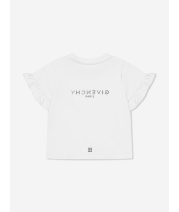 Givenchy Baby Girls Logo T-Shirt in White de technologie