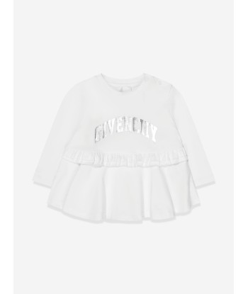 Givenchy Baby Girls Maxi T-Shirt in White outlet