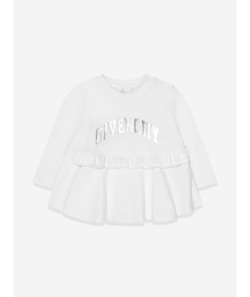 Givenchy Baby Girls Maxi T-Shirt in White outlet