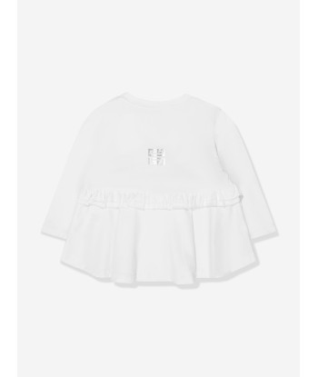 Givenchy Baby Girls Maxi T-Shirt in White outlet