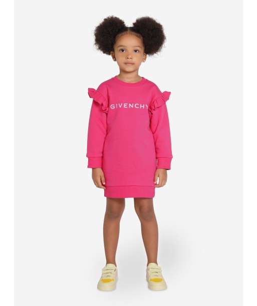 Givenchy Girls Frilly Fleece Dress in Pink Profitez des Offres !