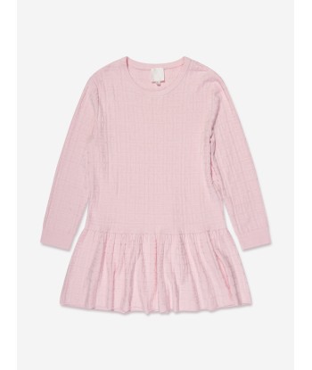 Givenchy Girls Knitted Logo Dress in Pink JUSQU'A -70%! 