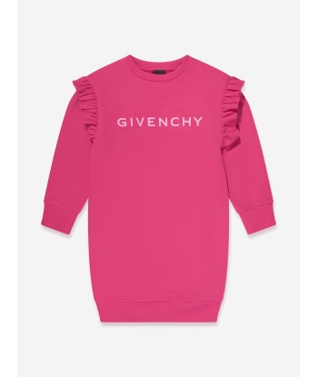 Givenchy Girls Frilly Fleece Dress in Pink Profitez des Offres !