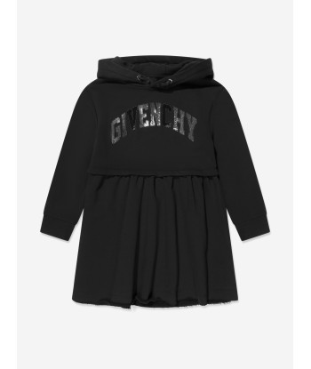 Givenchy Girls Hooded Logo Dress in Black À commander