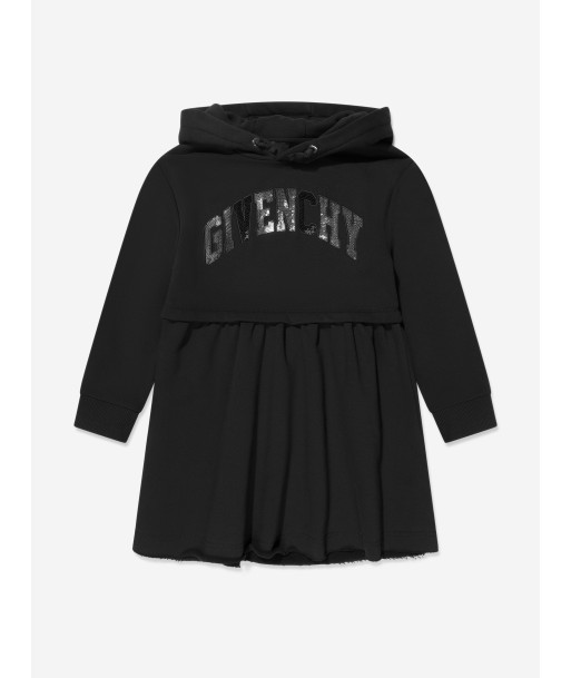 Givenchy Girls Hooded Logo Dress in Black À commander