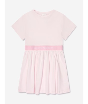 Givenchy Girls Jersey Logo Dress in Pink pas cheres