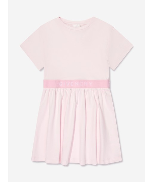 Givenchy Girls Jersey Logo Dress in Pink pas cheres