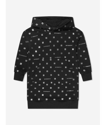 Givenchy Girls Hooded 4G Logo Dress in Black des créatures d'habitude