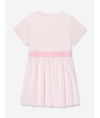 Givenchy Girls Jersey Logo Dress in Pink pas cheres