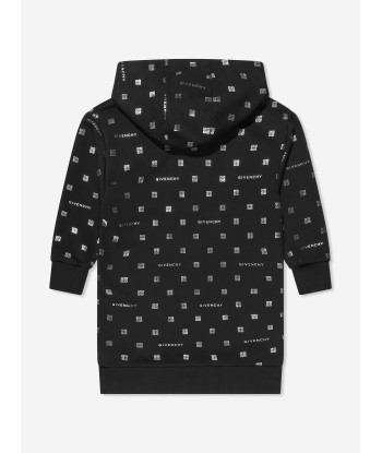 Givenchy Girls Hooded 4G Logo Dress in Black des créatures d'habitude