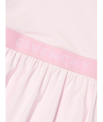 Givenchy Girls Jersey Logo Dress in Pink pas cheres