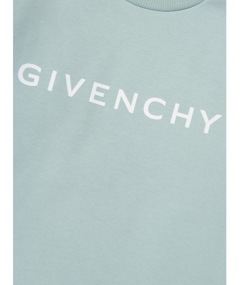 Givenchy Girls Frilly Fleece Dress in Blue pas chere