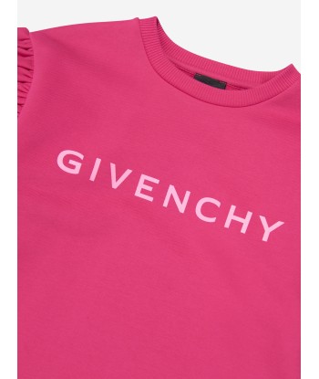 Givenchy Girls Frilly Fleece Dress in Pink Profitez des Offres !