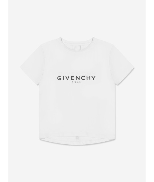 Givenchy Girls Logo T-Shirt in White des créatures d'habitude