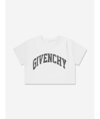 Givenchy Girls Logo Print T-Shirt in White 2023