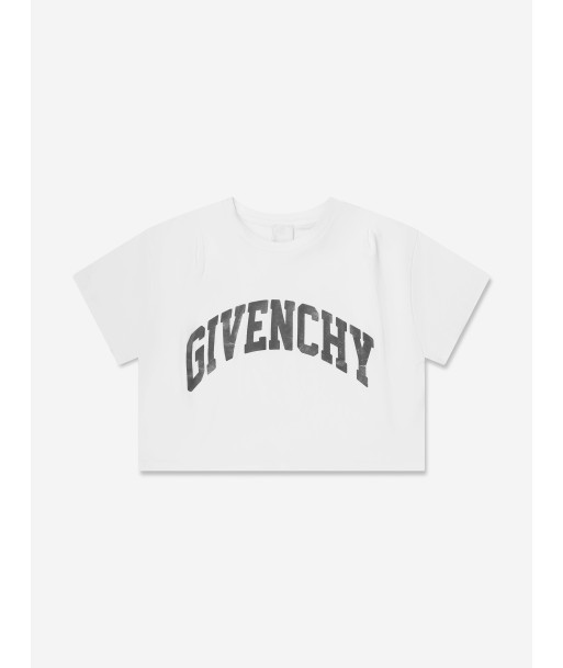 Givenchy Girls Logo Print T-Shirt in White 2023