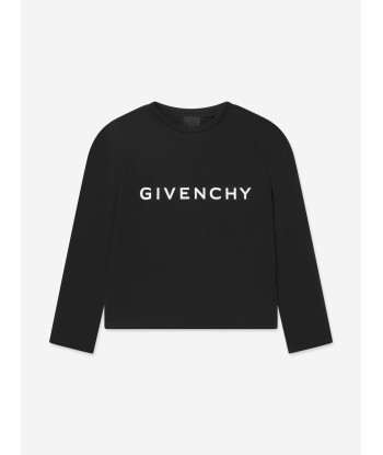 Givenchy Girls Long Sleeve Logo T-Shirt in Black d'Europe débarque